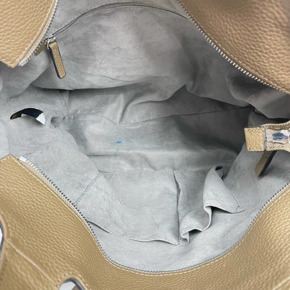 Vince Camuto | Caol Deep Moss Pebble Leather Large Handbag Tote Shoulder Strap - Picture 11 of 15